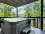 Hot Tub on Lower Level With View